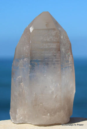 Lemurian Golden Healer Quartz Crystal Record Keeper Altar Stone