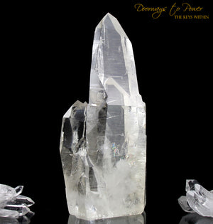 XL Azozeo Super Activated Himalayan Nirvana Cathedral Twin Quartz Crystal