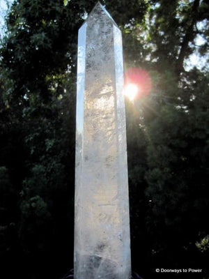 17" John of God Quartz Devic Temple Crystal Tower
