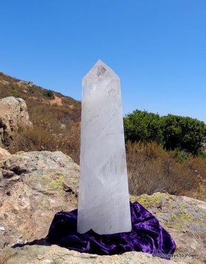 Powerful 16.5" John of God Quartz Crystal Altar Stone