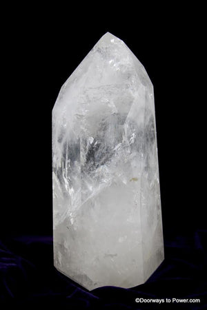 High Energy JOHN of GOD Quartz Crystal Altar Stone w/ Devic Temple, Rainbows