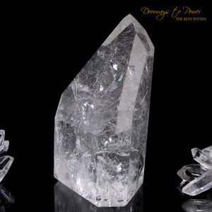 John of God Crystal with Golden Rutiles & Rainbows 'Lighted Spirit'