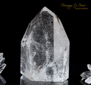 John of God Crystal with Golden Rutiles & Rainbows 'Lighted Spirit'