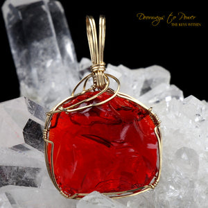 King Solomon Andara Crystal Pendant 14k