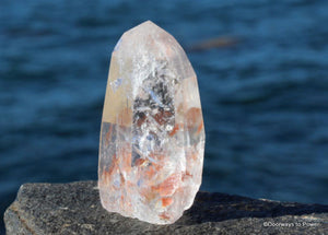 Lemurian Light Quartz Crystal Altar Stone