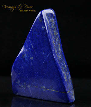Lapis Lazuli & Pyrite Crystal Altar Stone