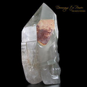 Chlorite Quartz Crystal Skull 'WARRIOR'  By Leandro De Souza