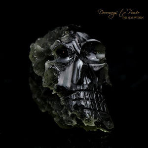 Moldavite Crystal Carving