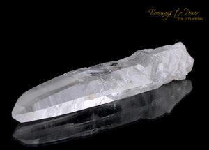 Azozeo Lemurian Light Quartz Crystal Wand & Record Keeper