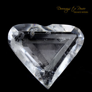 Lemurian Era of Light Pure Quartz Diamond Light Heart Crystal 