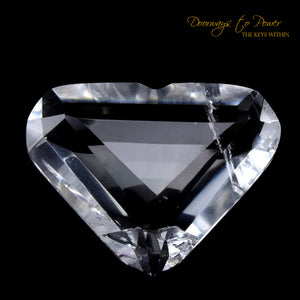 Lemurian Era of Light Pure Quartz Diamond Light Heart Crystal