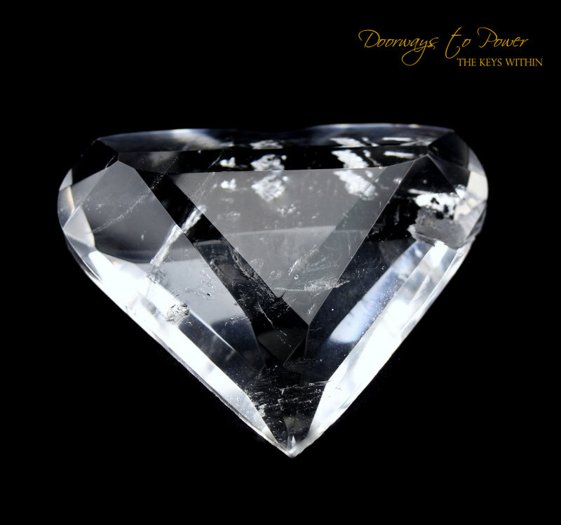 Lemurian Era of Light Pure Quartz Diamond Light Heart Crystal 
