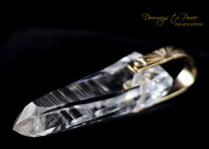 Lemurian Light Language Isis Record Keeper Crystal Pendant