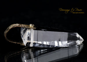 14k Gold Lemurian Light Language Pendant