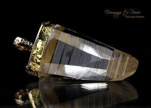 Light Language Pendant Lemurian 14k gold