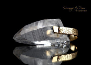 Lemurian Light Language Crystal Pendant 14k