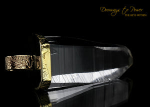 Lemurian Light Language Pendant 14k Record Keeper