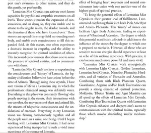 Lemurian Mist Crystal Properties