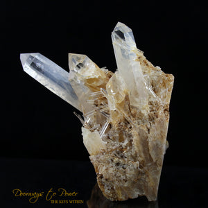 Lemurian Mist Quartz Crystal Cluster XL Ultra Rare