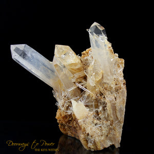 Lemurian Mist Quartz Crystal Cluster XL Ultra Rare
