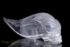 Leandro De Souza Lemurian Mist Traveler Quartz Crystal Skull