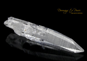 Colombian Lemurian Light Quartz Crystal Record Keeper Laser Wand
