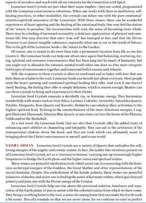 Lemurian Seed Metaphysical Properties