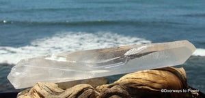 Lemurian Light Quartz Crystal Power Wand Record Keeper + Channeling
