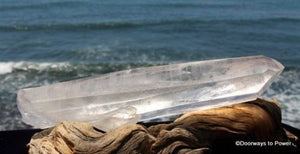 Lemurian Light Quartz Crystal Power Wand Record Keeper + Channeling