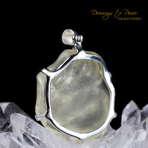 Libyan Desert Glass Crystal Dragon Pendant