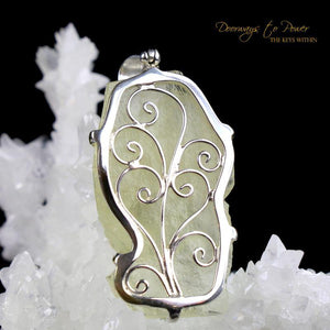 Libyan Desert Glass Crystal Dragon Pendant