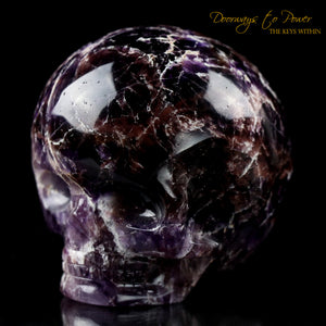Magenta Chevron Amethyst Magical Child Crystal Skull 'Mouth of God'