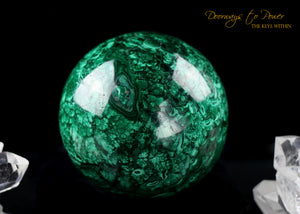 Malachite Crystal Sphere A +++ Collectors Quality