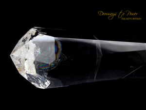 Clear Quartz Double Terminated Phantom Manifestation Quartz Crystal Wand