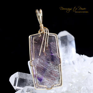 Melody Stone Super 7 Crystal Pendant 14k