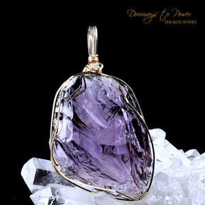 Merlin Purple Andara Pendant 'Alchemist' Between Worlds 14k