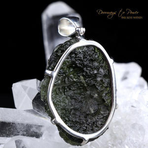 Moldavite Dragon Pendant