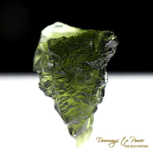Moldavite Tektite Dragon Crystal Carving