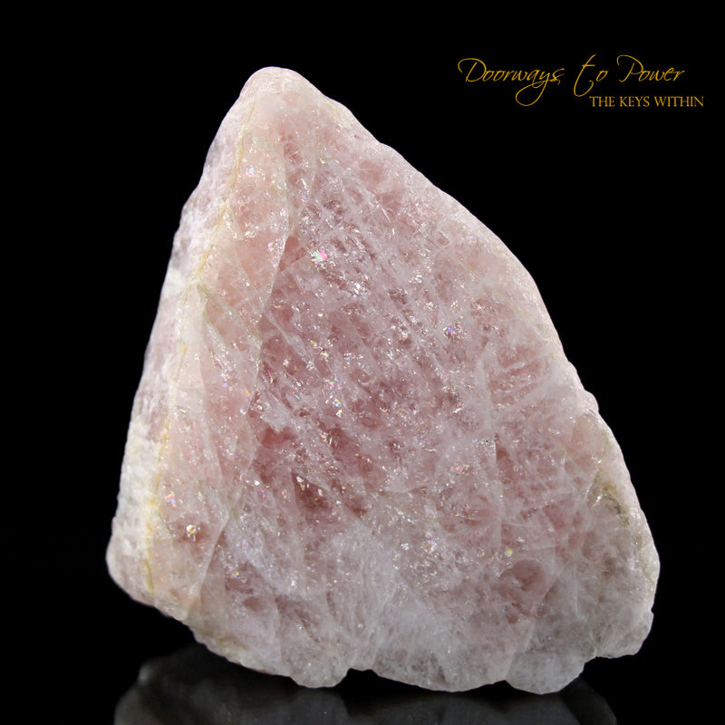Natural Pink Morganite Crystal Altar Stone 