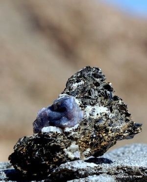 Blue Sapphire Corundum Crystal Specimen