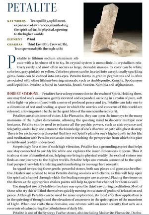 Petalite Crystal Properties