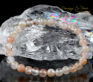 Pink Fire Azeztulite Crystal Energy Bracelet
