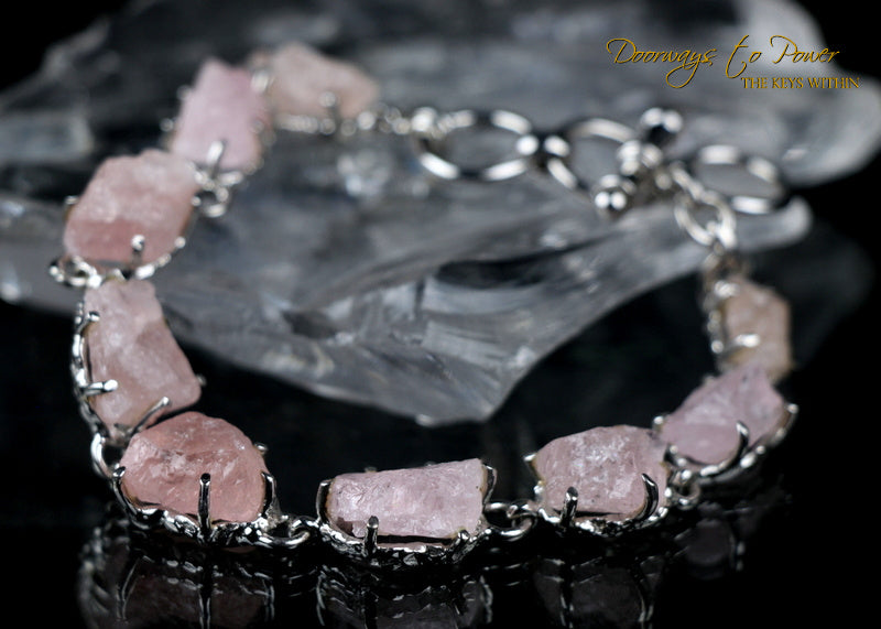 Pink Morganite Crystal Bracelet