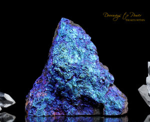 Rainbow Aura Hematite Crystal Altar Stone