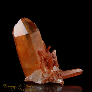 Red Lemurian Sunken Record Keeper Crystal Cluster