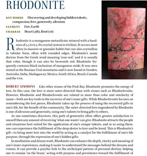 Rhodonite Crystal Properties