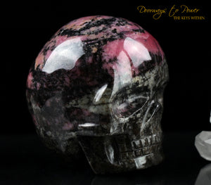 Rhodonite Magical Child Crystal Skull