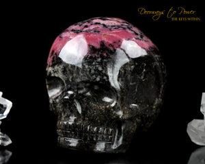 Rhodonite Magical Child Crystal Skull