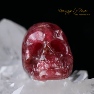 Gemmy Rhodochrosite Crystal Skull