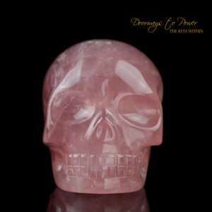 Rose Quartz Crystal Skull By Leandro De Souza